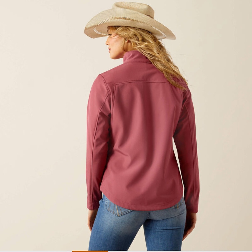 NWT Ariat Team Softshell Jacket, Color Rose Size M Western Cowgirl - Picture 2 of 15